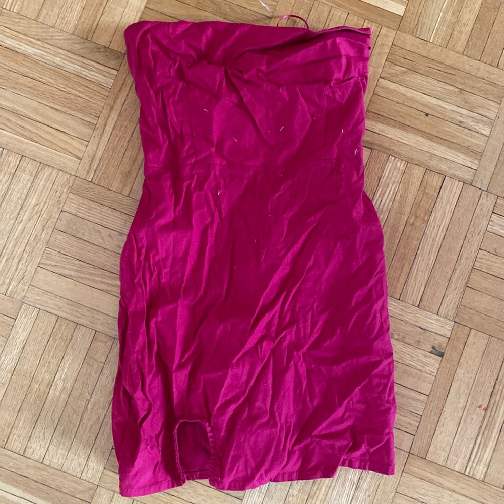 Reformation strapless dress